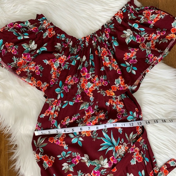 ZAFUL | Off the Shoulder Maxi Floral Dress - Picture 6 of 8